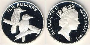 10 Dollar Australie (1939 - ) Argent Elizabeth II (1926-2022)