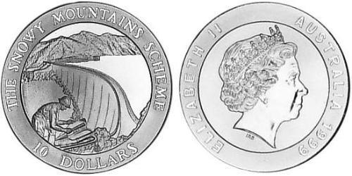 10 Dollar Australie (1939 - ) Argent Elizabeth II (1926-2022)