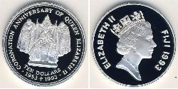 10 Dollar Fidji Argent 