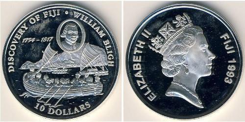 10 Dollar Fidji Argent 