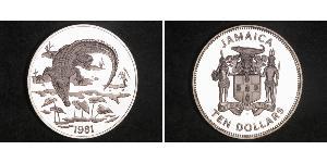 10 Dollar Jamayica (1962 - ) Argent 