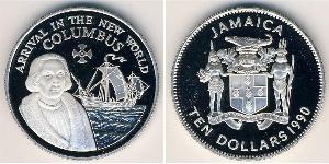 10 Dollar Jamayica (1962 - ) Argent 