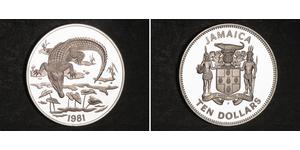 10 Dollar Jamayica (1962 - ) Argent 