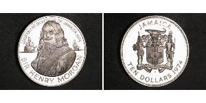 10 Dollar Jamayica (1962 - ) Argent Henry Morgan