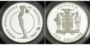 10 Dollar Jamayica (1962 - ) Argent 