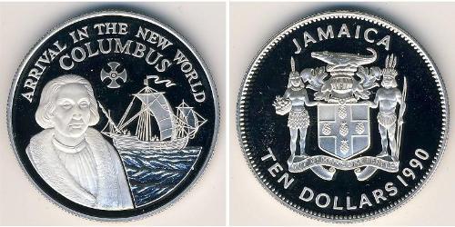 10 Dollar Jamayica (1962 - ) Argent 