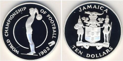 10 Dollar Jamayica (1962 - ) Argent 