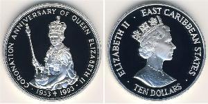 10 Dollar  Argent Elizabeth II (1926-2022)