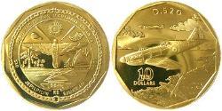 10 Dollar Marshall Islands Brass 