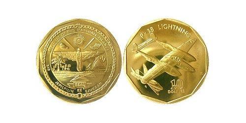 10 Dollar Marshall Islands Brass 