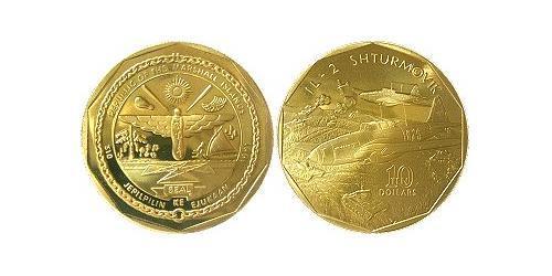 10 Dollar Marshall Islands Brass 