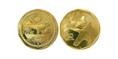 10 Dollar Marshall Islands Brass 