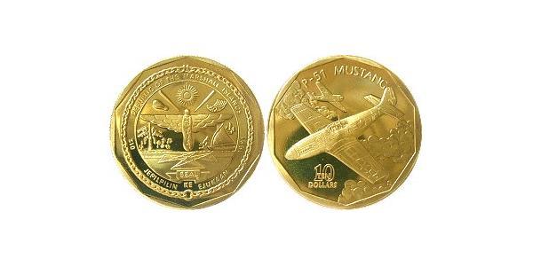 10 Dollar Marshall Islands Brass 