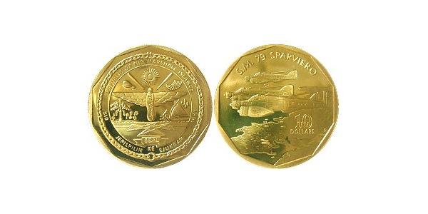 10 Dollar Marshall Islands Brass 