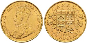 10 Dollar Kanada Gold George V (1865-1936)