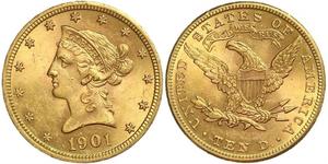 10 Dollar USA (1776 - ) Gold 