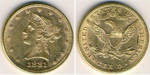 10 Dollar USA (1776 - ) Gold 