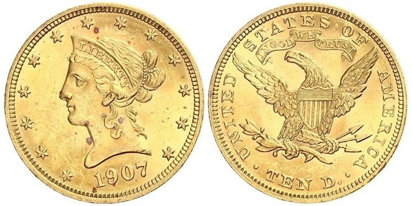 10 Dollar USA (1776 - ) Gold 