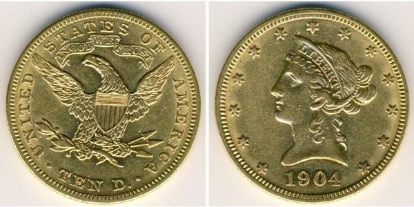 10 Dollar USA (1776 - ) Gold 