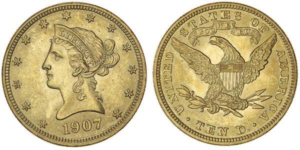 10 Dollar USA (1776 - ) Gold 