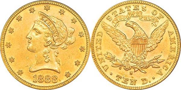 10 Dollar USA (1776 - ) Gold 