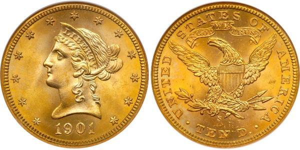 10 Dollar USA (1776 - ) Gold 
