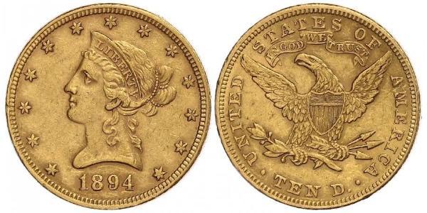 10 Dollar USA (1776 - ) Gold 