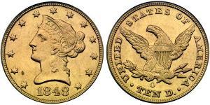 10 Dollar Vereinigten Staaten von Amerika (1776 - ) Gold 
