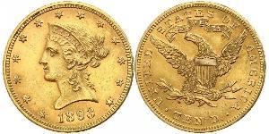 10 Dollar Vereinigten Staaten von Amerika (1776 - ) Gold 