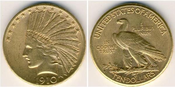 10 Dollar Vereinigten Staaten von Amerika (1776 - ) Gold 