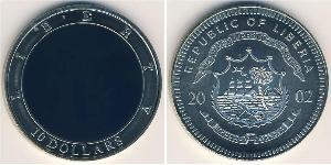 10 Dollar Liberia Kupfer/Nickel 