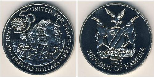 10 Dollar Namibia Kupfer/Nickel 