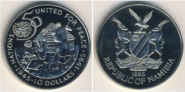 10 Dollar Namibia Kupfer/Nickel 