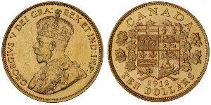 10 Dollar Canada Or George V (1865-1936)