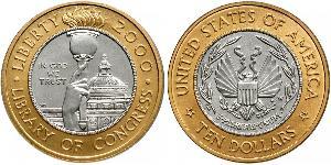 10 Dollar USA (1776 - ) Platinum/Gold 