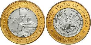 10 Dollar USA (1776 - ) Platinum/Gold 