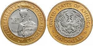 10 Dollar USA (1776 - ) Platinum/Gold 