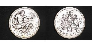 10 Dollar Barbados Silber 