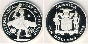 10 Dollar Jamaika (1962 - ) Silber 