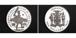 10 Dollar Jamaika (1962 - ) Silber 