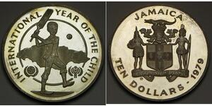 10 Dollar Jamaika (1962 - ) Silber 