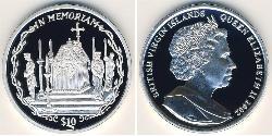 10 Dollar Jungferninseln Silber 