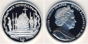 10 Dollar Jungferninseln Silber 