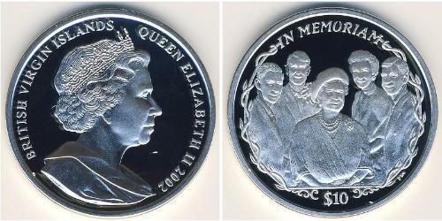 10 Dollar Jungferninseln Silber 