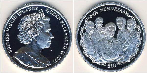 10 Dollar Jungferninseln Silber 