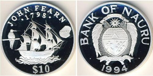 10 Dollar Nauru Silber 