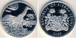 10 Dollar Sierra Leone Silber 