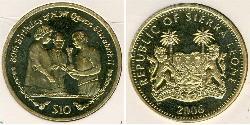 10 Dollar Sierra Leone Silber 