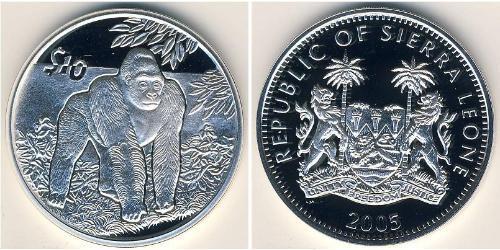 10 Dollar Sierra Leone Silber 