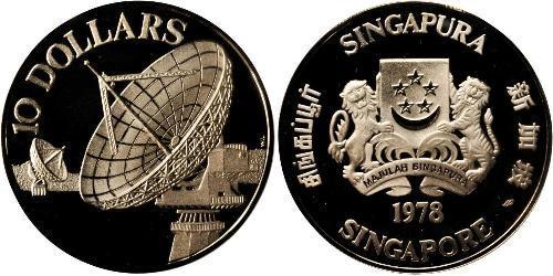 10 Dollar Singapur Silber 